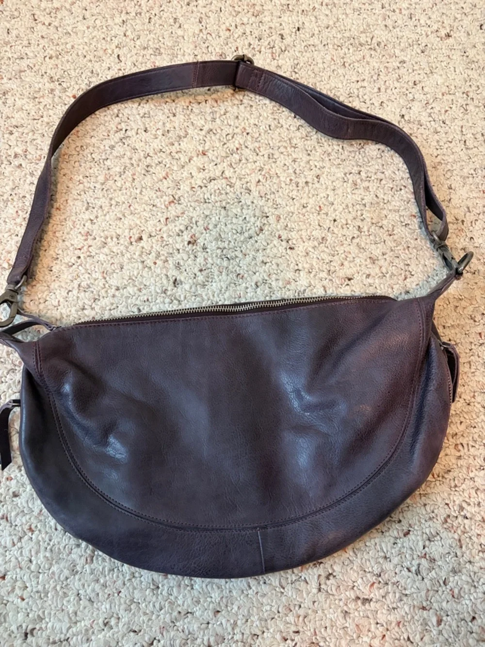 Latico leather crossbody - Eggplant - Picture 1 of 3